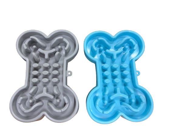 Bone-Shaped Pet Slow Feeder Bowl - H72-CW-024