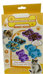 Bear-Shaped Pet Slow Feeder Bowl - H7-CW-027