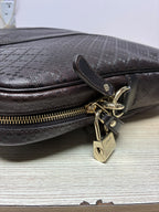 Gucci 208468 001998 Diamante Leather Briefcase