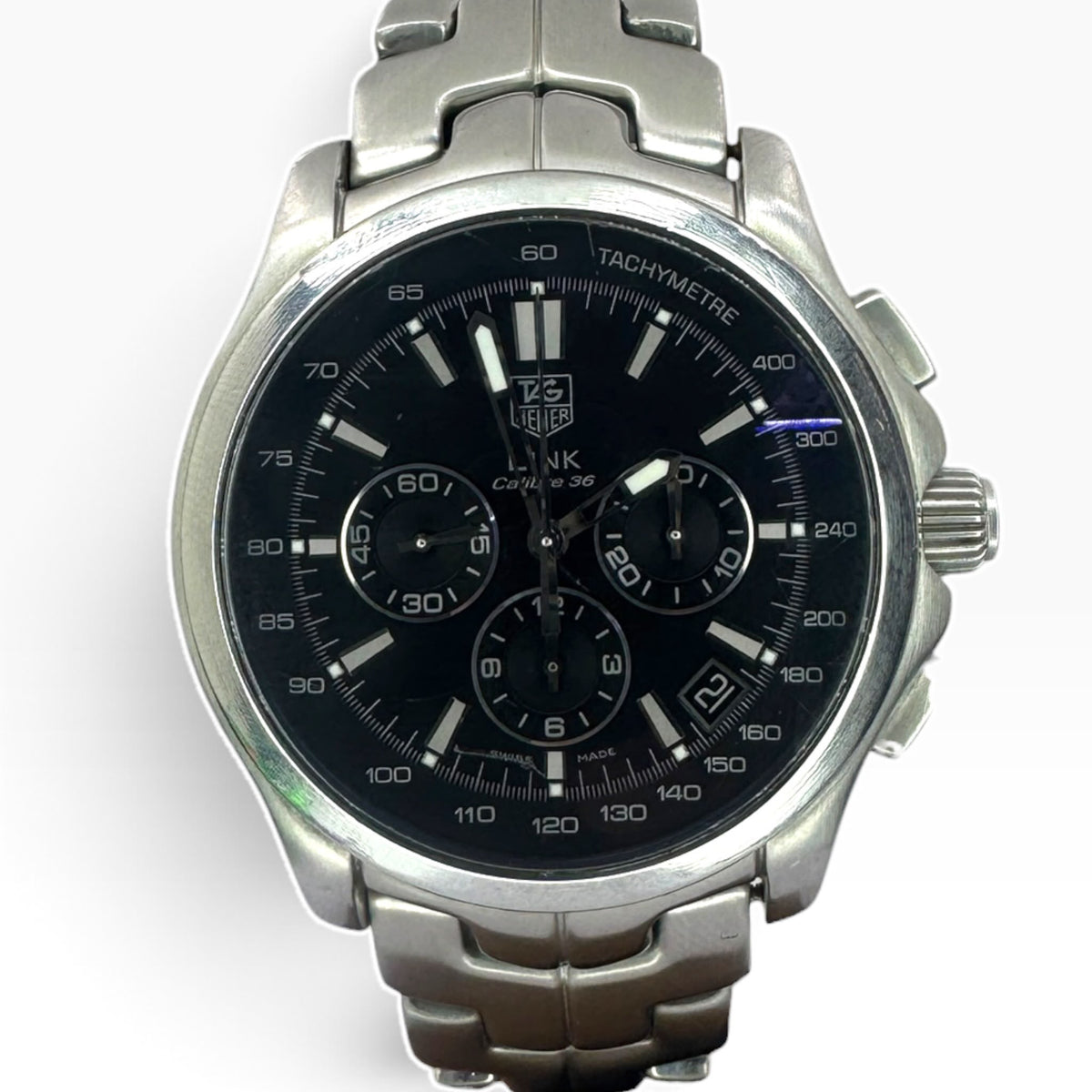 TAG Heuer Link Calibre 36 Link Mens Automatic Watch Chronograph CT511A Main image