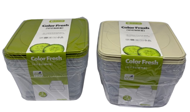 3-Piece 250ml Rectangular Storage Container Set