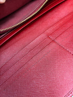 Prada 1MH132 Saffiano Leather Continental Flap Long Wallet
