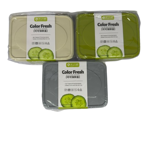 3-Piece 800ml Rectangular Storage Container Set