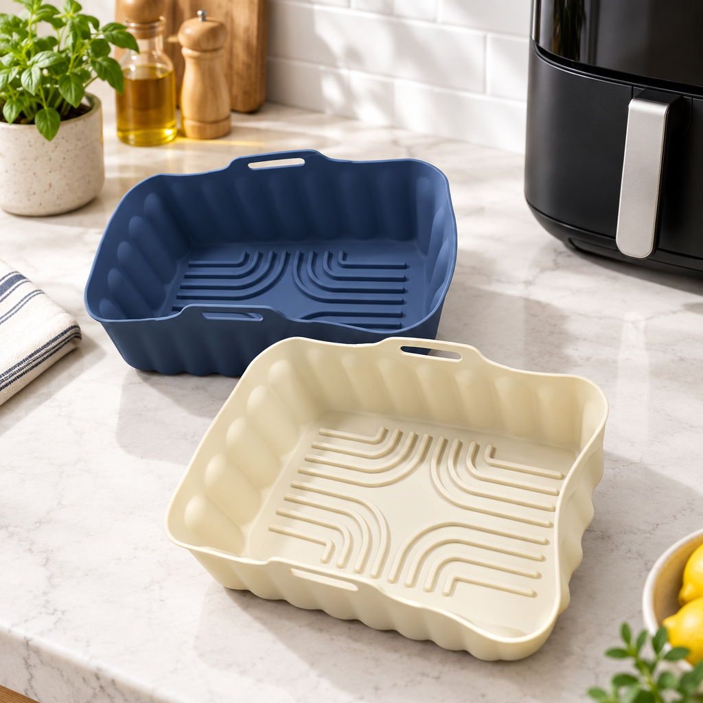 Small Rectangular Silicone Air Fryer Basket