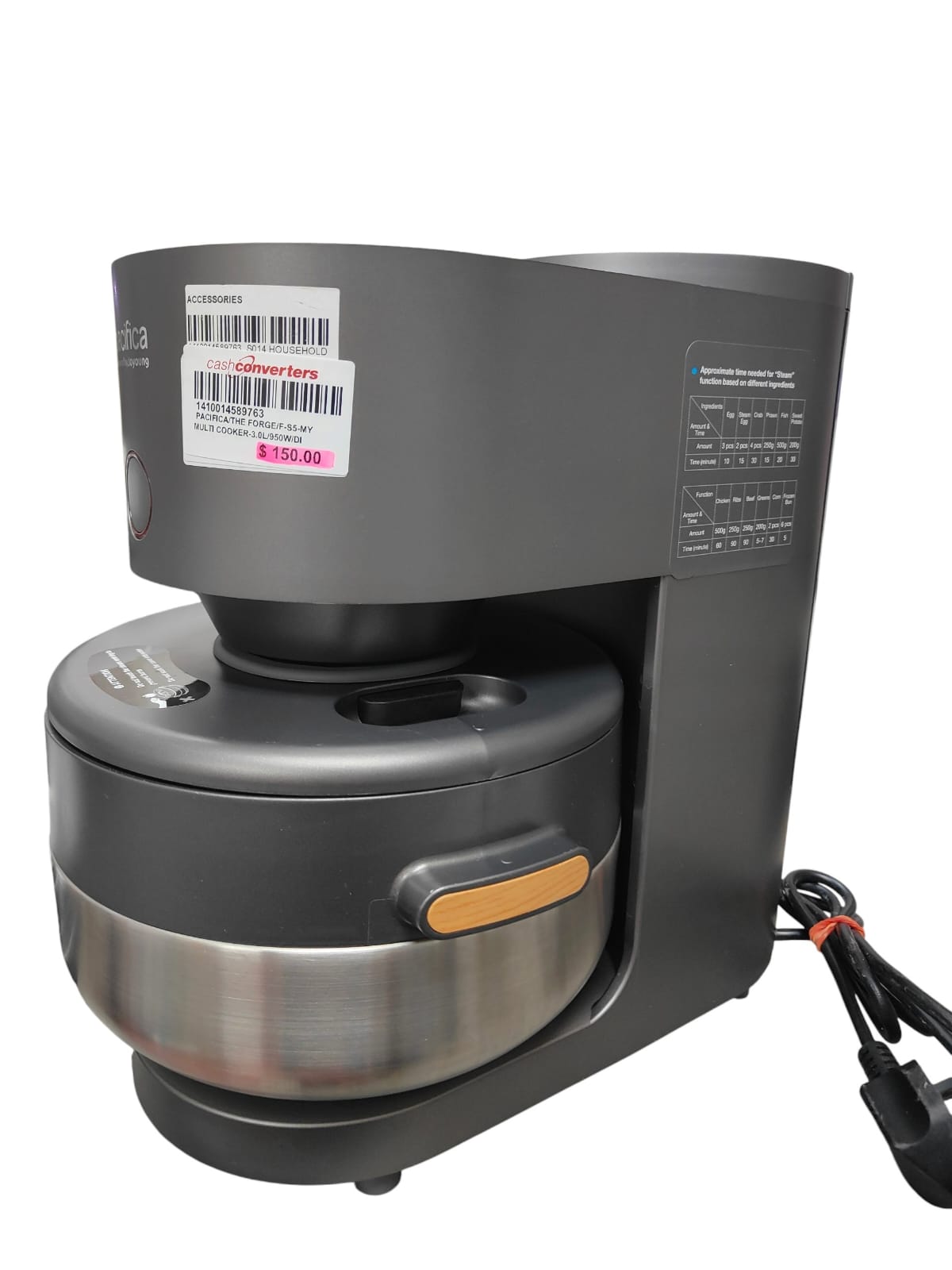 Pacifica The Forge Timer Multifunction Cooker