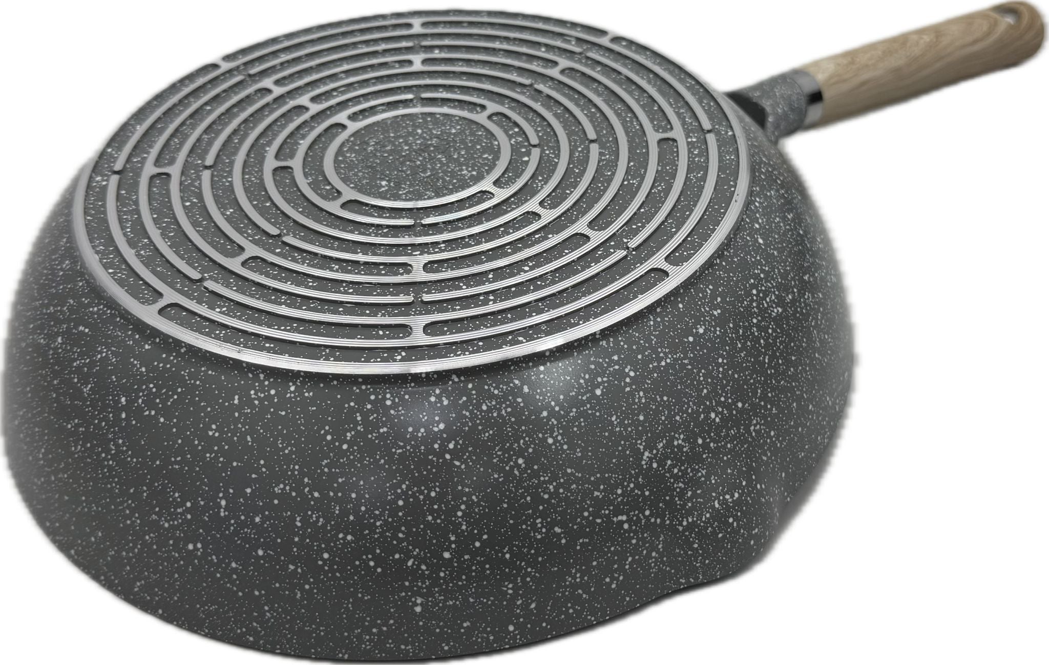 Wok with Handle – 28cm Marble Induction (YJG-11628)