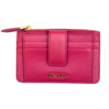 Prada 1MC026 Saffiano Pink Leather Card Holder