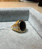 916 Yellow Gold Cat Eye Ring