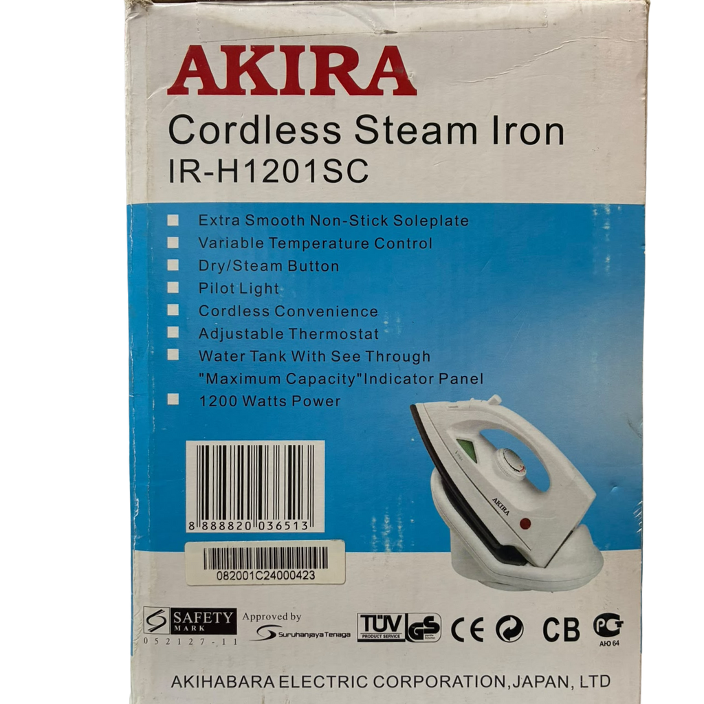 Akira IRH1201SC Cordless Steam Iron