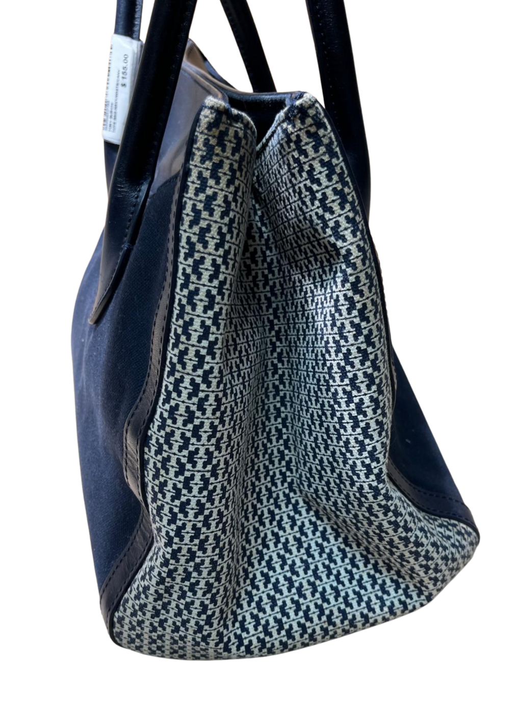Tory Burch Leather Trim Savannah Print Canvas Tote
