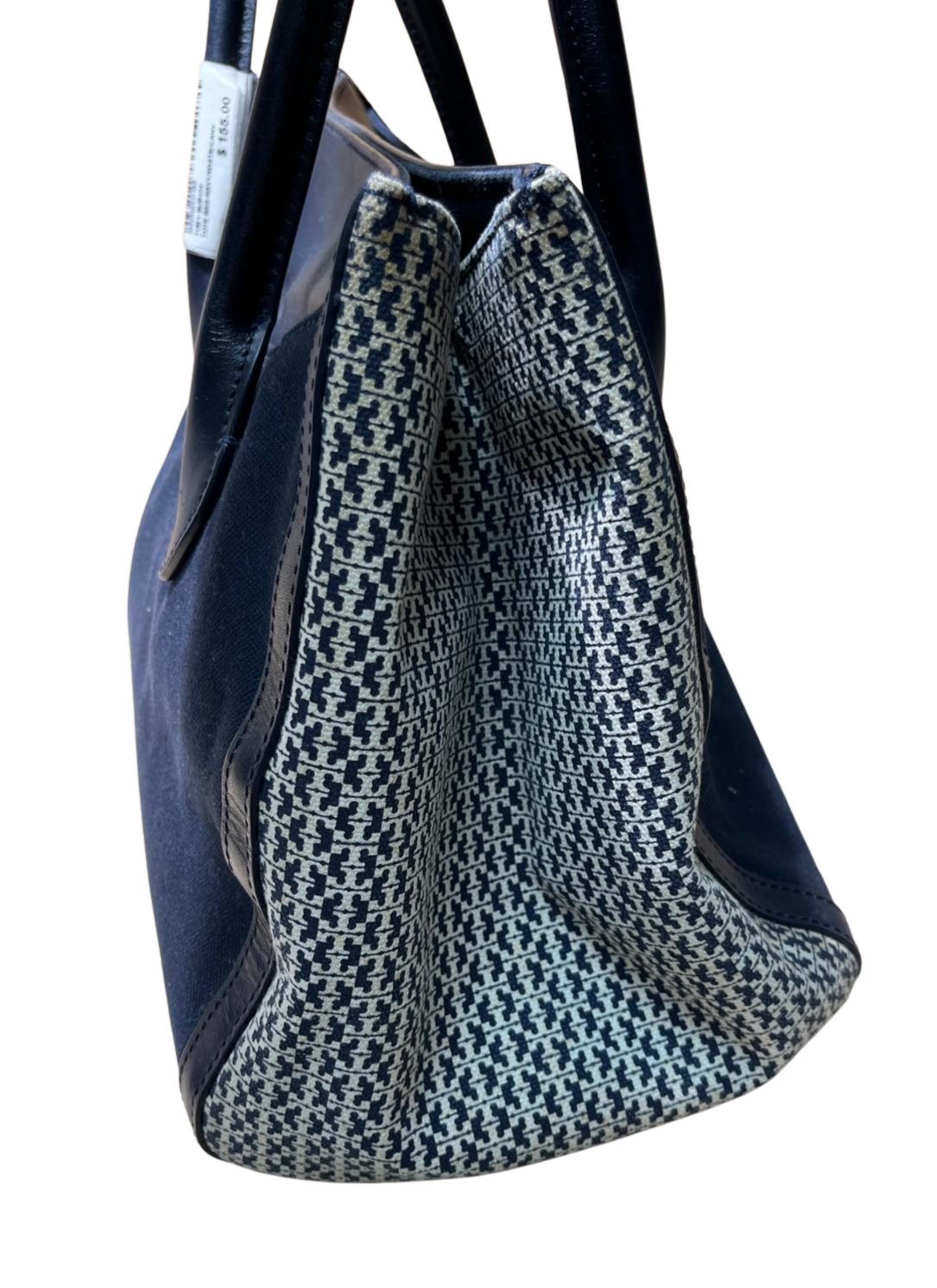Tory Burch Leather Trim Savannah Print Canvas Tote