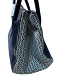 Tory Burch Leather Trim Savannah Print Canvas Tote