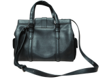 Braun Buffel Pebbled Leather Handbag Black