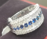 PT900 Sapphire / Diamond Ring