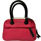 Paule Ka Two Tone Color Block Bowler Boston Satchel Bag
