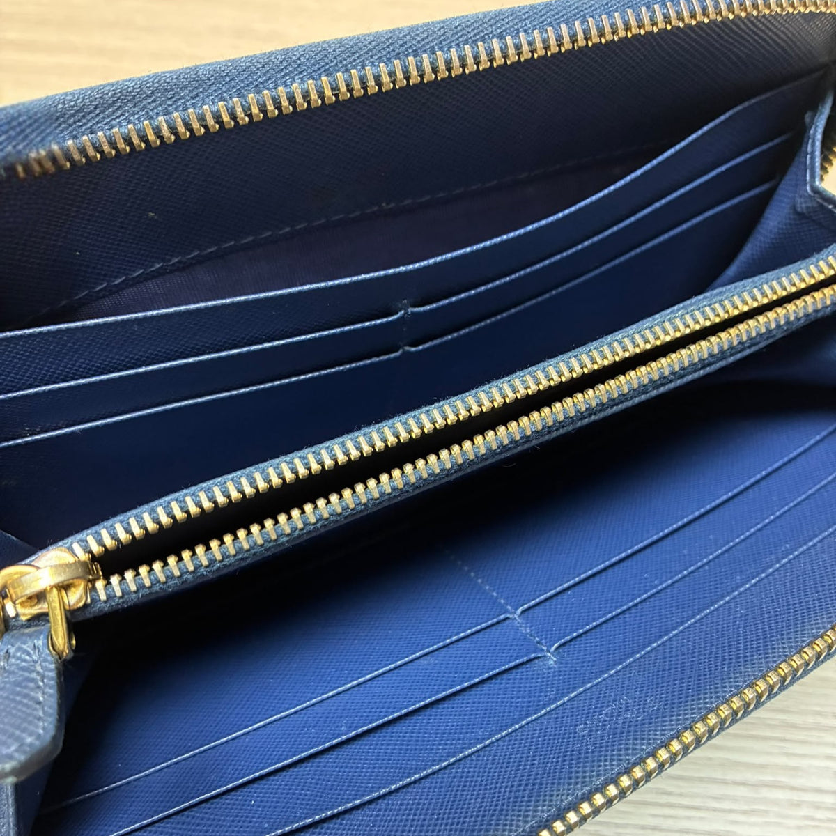 Prada Saffiano Leather ZipAround Wallet