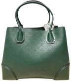 Michael Kors Mercer Gallery Perforated Centre Zip Tote Bag Racing Green