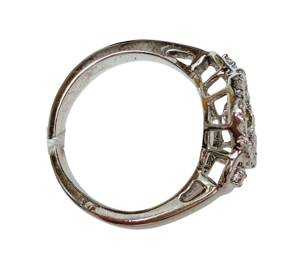 750WG Dancing Diamond Ladys Ring 4.8GM