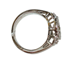 750WG Dancing Diamond Ladys Ring 4.8GM