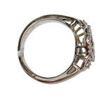750WG Dancing Diamond Ladys Ring 4.8GM