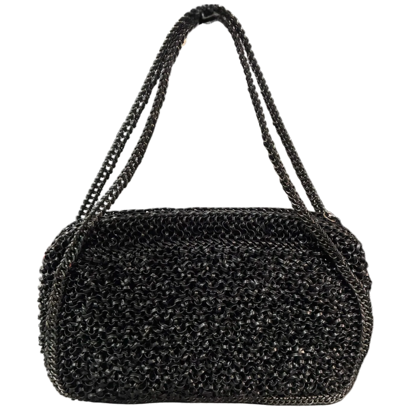 Anteprima Black PVC Wire Bag Main image