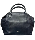 Longchamp Le Pliage Cuir Leather Top Handle Bag