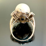 750WG South Sea Pearl & Diamond Ring