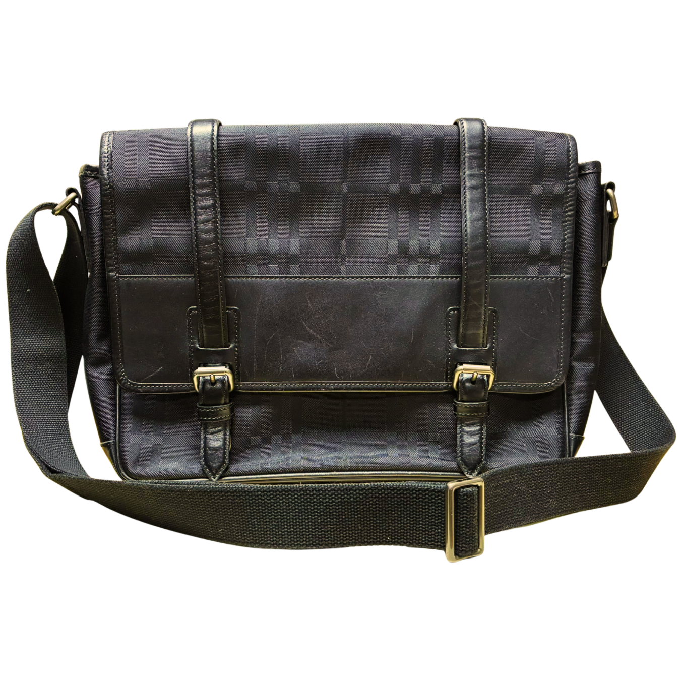 Burberry Plaid Nylon Messenger Bag Main image