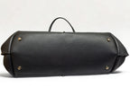 Tods Joy Black Pebbled Leather Medium Tote Bag