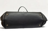Tods Joy Black Pebbled Leather Medium Tote Bag