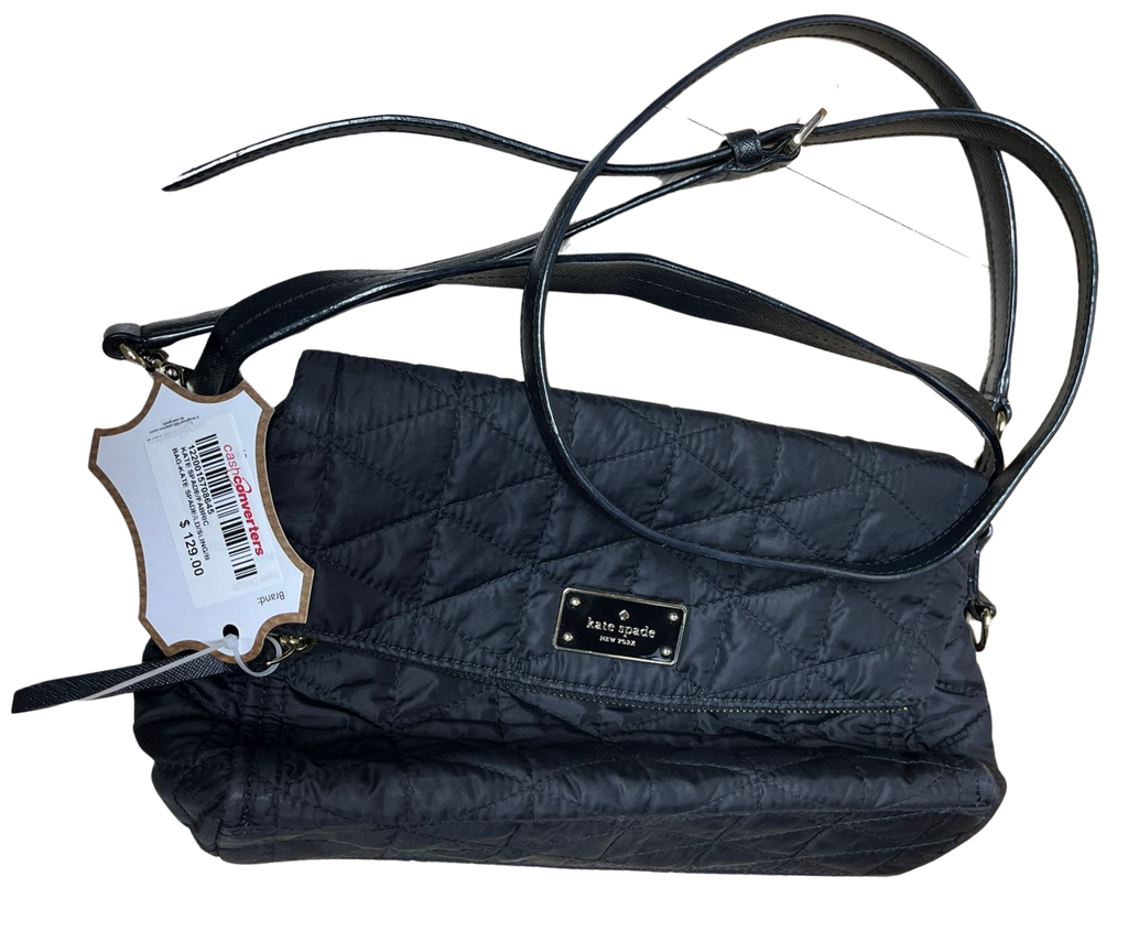 Kate Spade Wilson Road Quilted Miri Black Nylon Cross Body Bag