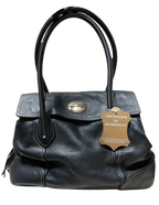 Lancel Paris Black Leather Handbag