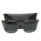 RayBan RB4401D Polarized Sunglasses Transparent Grey Dark Grey Lenses