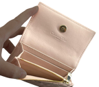 Dior My Dior Glycine Wallet Powder Pink Cannage Lambskin With D I O R Charms