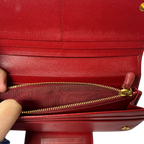 Prada 1MH132 Saffiano Leather Continental Flap Long Wallet
