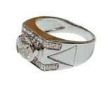 750WG Diamond Mens Ring 7.2GM