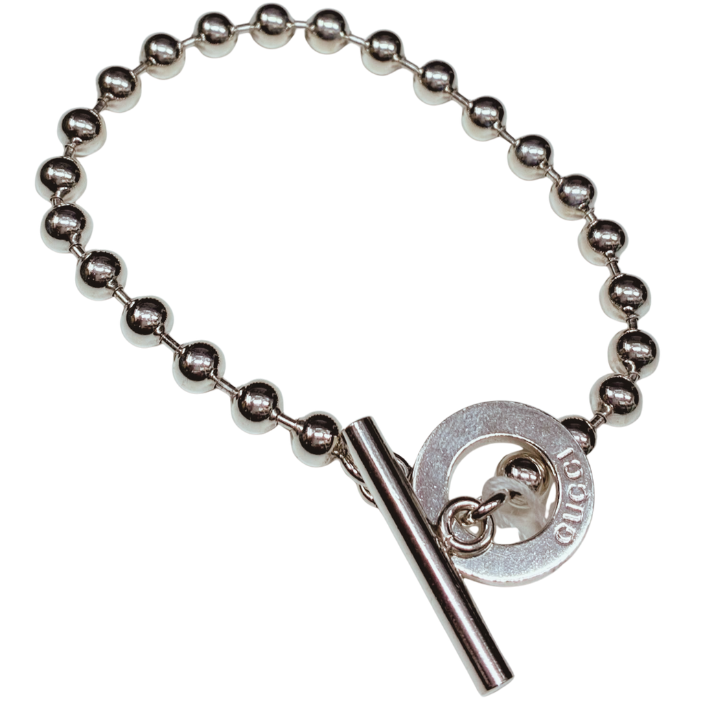 Gucci Ball Chain Bracelet SV925 16.1G 19CM