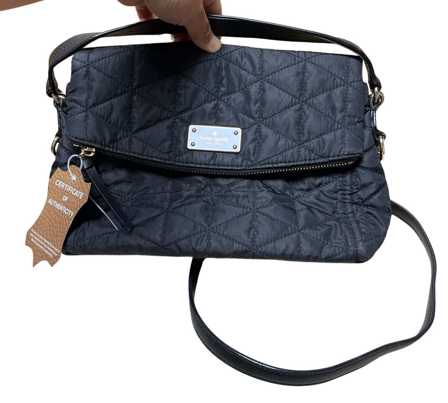 Kate Spade Wilson Road Quilted Miri Black Nylon Cross Body Bag Secondary image