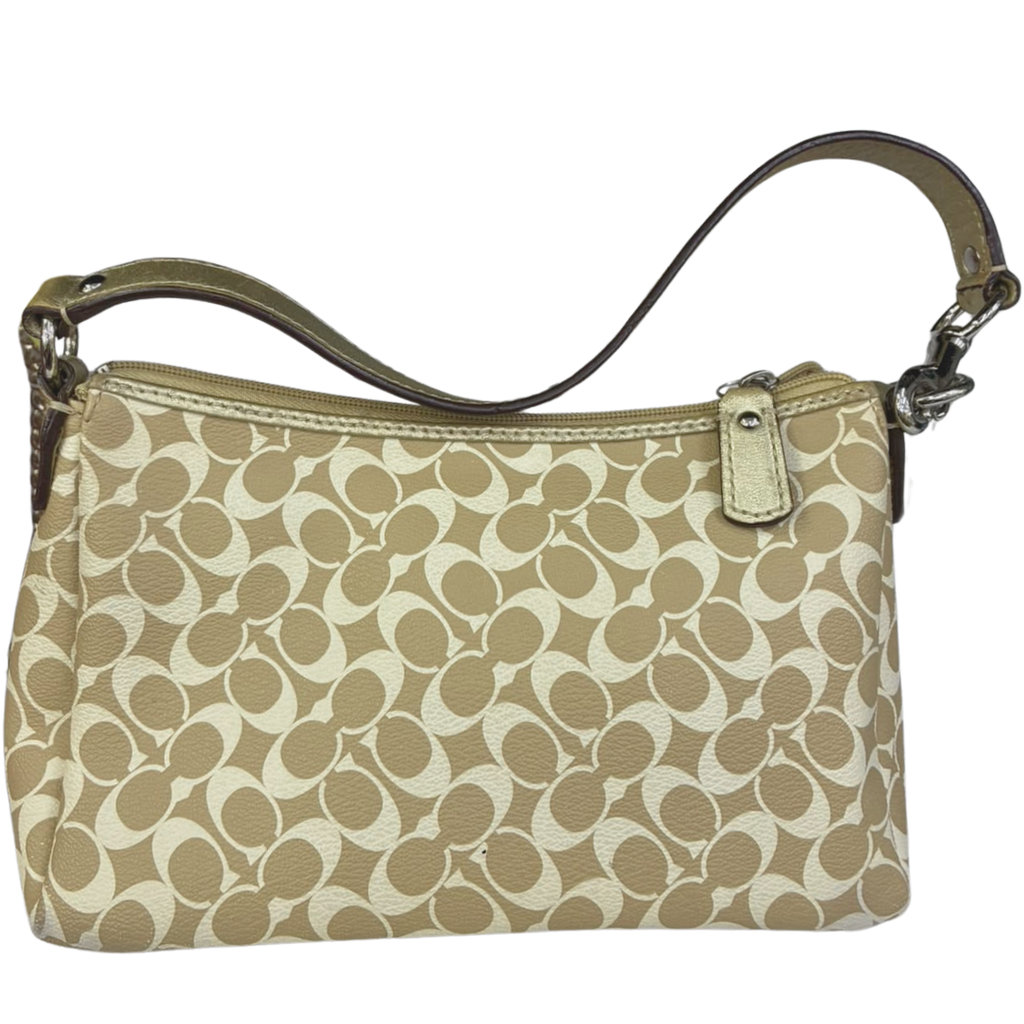 Coach Signature C Chelsea Heritage Gold Shoulder Bag