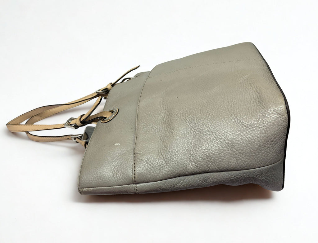 Michael Kors Bedford Top Zip Leather Pocket Tote Bag