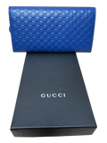 Gucci 449396 BMJ1G 4231 Long Wallet Blue