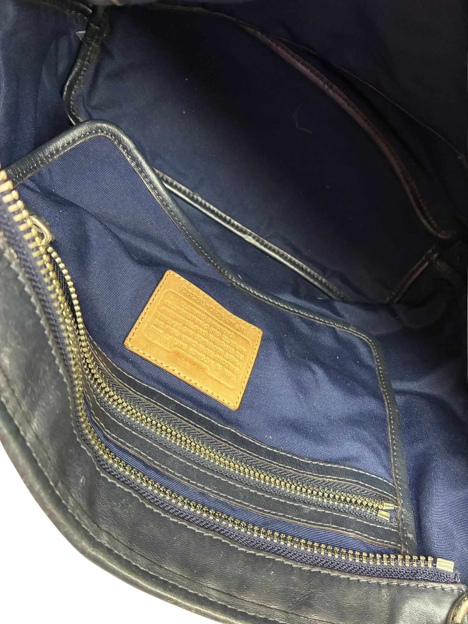 Coach Hamptons Weekend Leather Shoulder Bag 19393