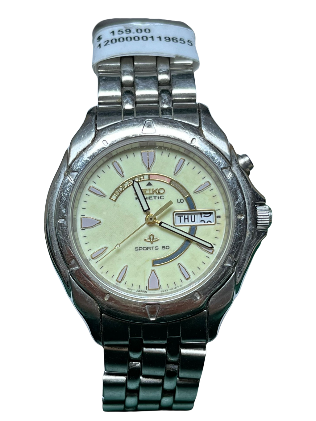 Vintage Seiko Kinetic Sports 50 5M430B10