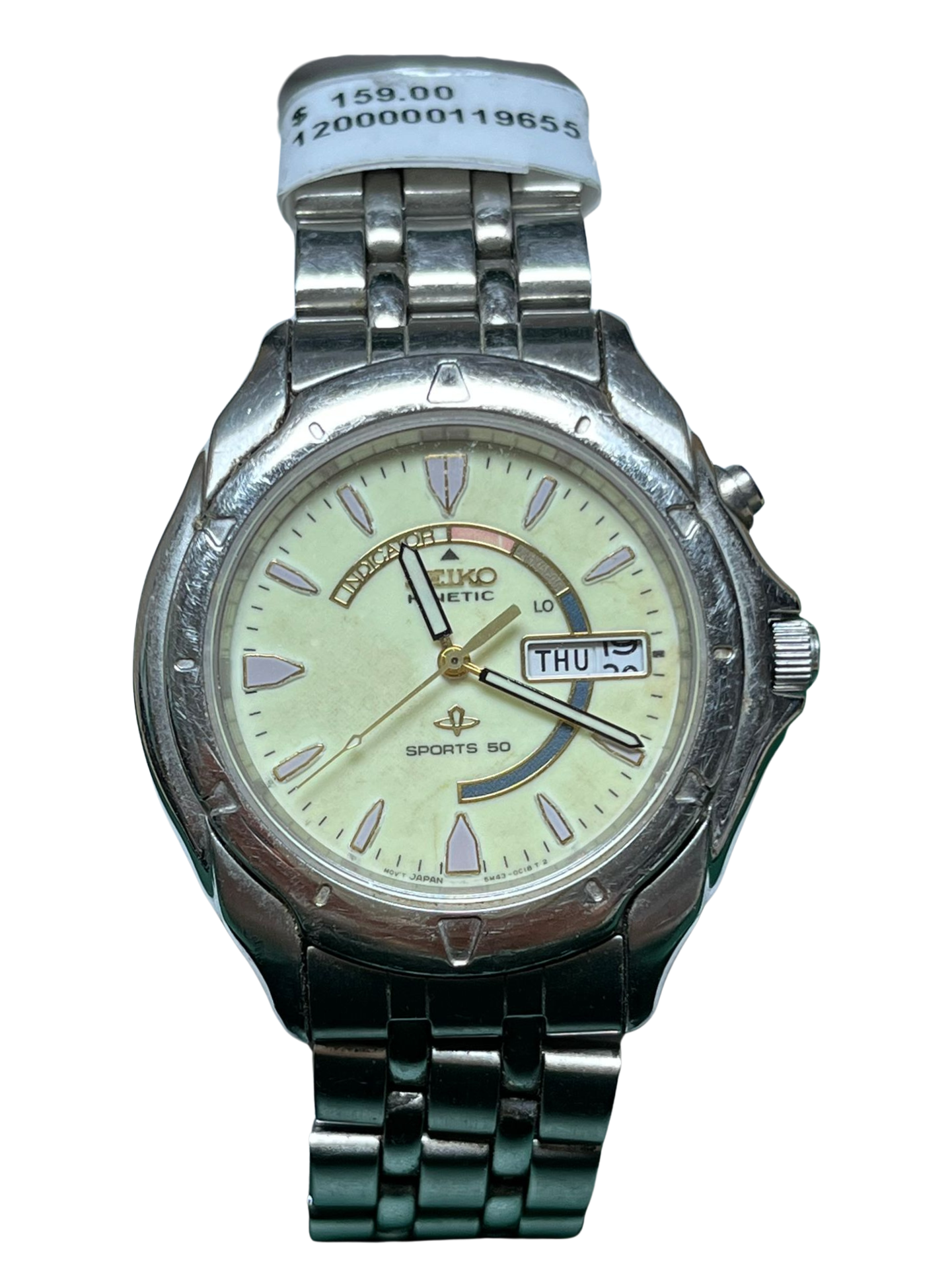 Vintage Seiko Kinetic Sports 50 5M430B10