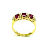 750YG Rubies & Diamonds ring