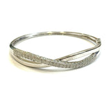 18KWG Diamond Bangle