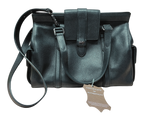 Braun Buffel Pebbled Leather Handbag Black