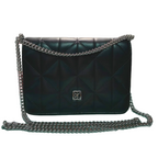 Calvin Klein Quilted Emblem Logo Mini Bag Black