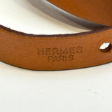 Hermes Brown Leather Bracelet