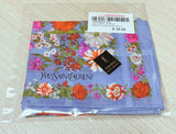 Vintage Yves Saint Laurent YSL Floral Cotton Handkerchief
